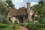 English Cottage House Plan Front of Home - Maxton Tudor Cottage Home 011D-0312 - Shop House Plans and More