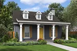 Southern House Plan Front of Home - Shaker Lane Small Home 011D-0316 - Shop House Plans and More