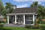 Southern House Plan Rear Photo 01 - Shaker Lane Small Home 011D-0316 - Shop House Plans and More