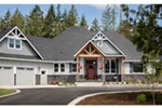 Rustic House Plan Front Photo 03 - Hyatt Contemporary Ranch Home 011D-0343 - Search House Plans and More