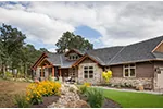 Shingle House Plan Front Photo 03 - Leigh Lane Rustic Country Ranch House - Shop House Plans and More