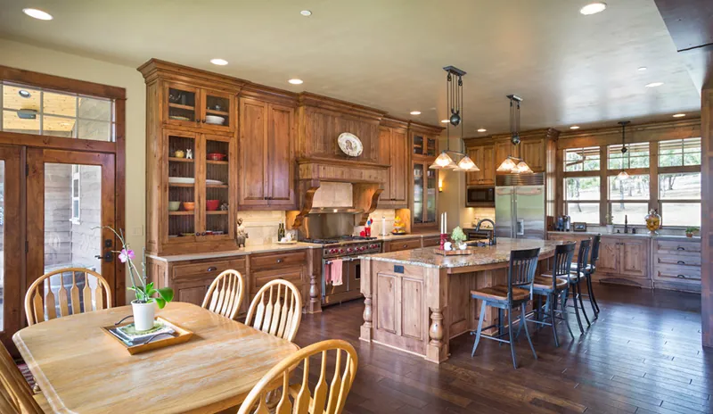 Shingle House Plan Kitchen Photo 02 - Leigh Lane Rustic Country Ranch House - Shop House Plans and More