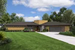Adobe House Plans & Southwestern Home Design Front of House 011D-0349