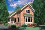Mountain House Plan Front Image - Weslan Narrow Lot Home 011D-0358 - Shop House Plans and More