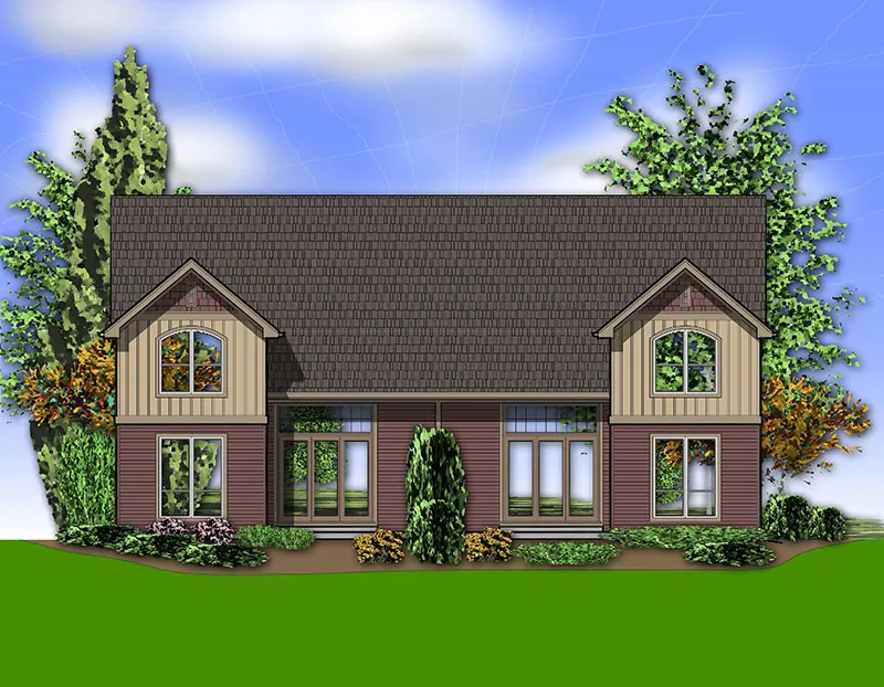 Arts & Crafts House Plan Rear Photo 01 - 011D-0426 - Shop House Plans and More