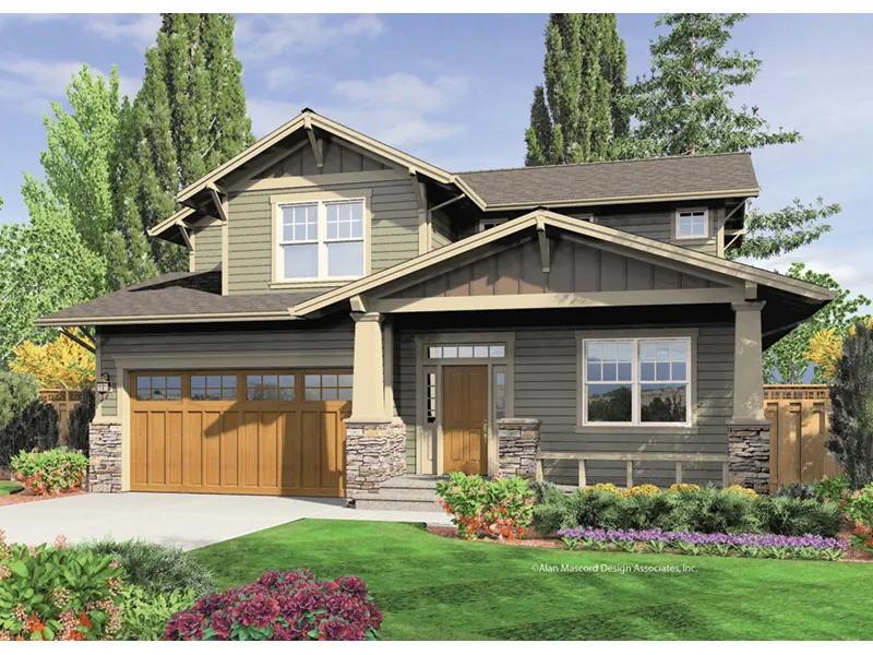 Neoclassical House Plan Front Image - Kirkland Hill Craftsman Home 011D-0440 - Search House Plans and More