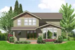 Neoclassical House Plan Rear Photo 01 - Kirkland Hill Craftsman Home 011D-0440 - Search House Plans and More