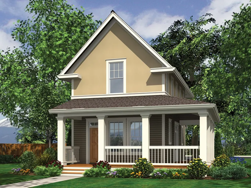 Farmhouse Plan Front Image - Haverhill Lane Country Home 011D-0446 - Search House Plans and More