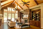 Luxury House Plan Living Room Photo 01 - Wrights Creek Craftsman Home 011D-0526 - Shop House Plans and More