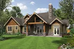 Luxury House Plan Rear Photo 01 - Wrights Creek Craftsman Home 011D-0526 - Shop House Plans and More