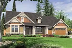 Shingle House Plan Front Image - Oakley Hill Country Ranch Home 011D-0527 - Shop House Plans and More