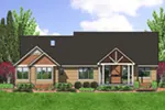 Shingle House Plan Rear Photo 03 - Oakley Hill Country Ranch Home 011D-0527 - Shop House Plans and More