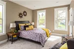 Farmhouse Plan Master Bedroom Photo 01 - Lucy Hill Narrow Lot Home 011D-0542 - Shop House Plans and More