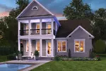 Southern House Plan Rear Photo 01 - Elsworth Southern Home 011D-0564 - Search House Plans and More