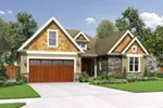 Country House Plan Front of Home - Kerston Craftsman Ranch Home 011D-0573 - Search House Plans and More