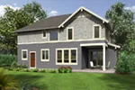 Arts & Crafts House Plan Rear Photo 01 - Cork Hollow Craftsman Home 011D-0574 - Search House Plans and More