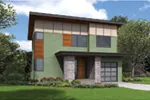 Vacation House Plan Front Image - DuPont Modern Home 011D-0586 - Search House Plans and More