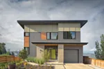 Vacation House Plan Front of Home - DuPont Modern Home 011D-0586 - Search House Plans and More
