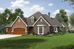 Country French House Plan Front of House 011D-0590