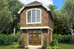 Shingle House Plan Front of Home - Dyson Downs Narrow Lot Home 011D-0616 - Search House Plans and More