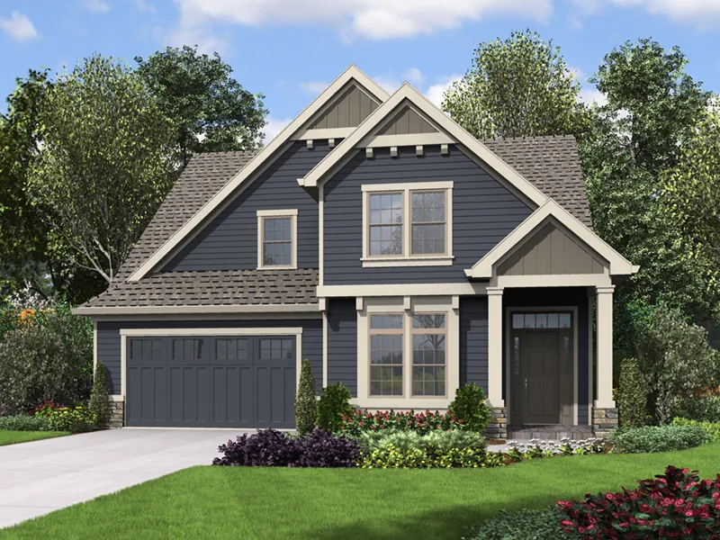 Country House Plan Front of Home - Osterville Craftsman Home 011D-0673 - Shop House Plans and More