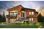 Contemporary House Plan Front of House 011D-0695