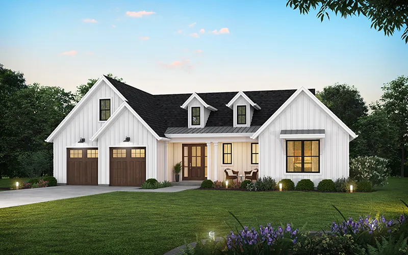 Farmhouse Plan Front of Home - 011D-0704 - Shop House Plans and More