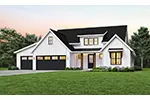 Prairie House Plan Front of House 011D-0710