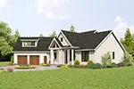 Contemporary House Plan Front Photo 02 - Kayak Creek Modern Farmhouse 011D-0712 - Search House Plans and More