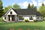 Contemporary House Plan Rear Photo 01 - Kayak Creek Modern Farmhouse 011D-0712 - Search House Plans and More