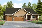 Rustic House Plan Front of House 011D-0729