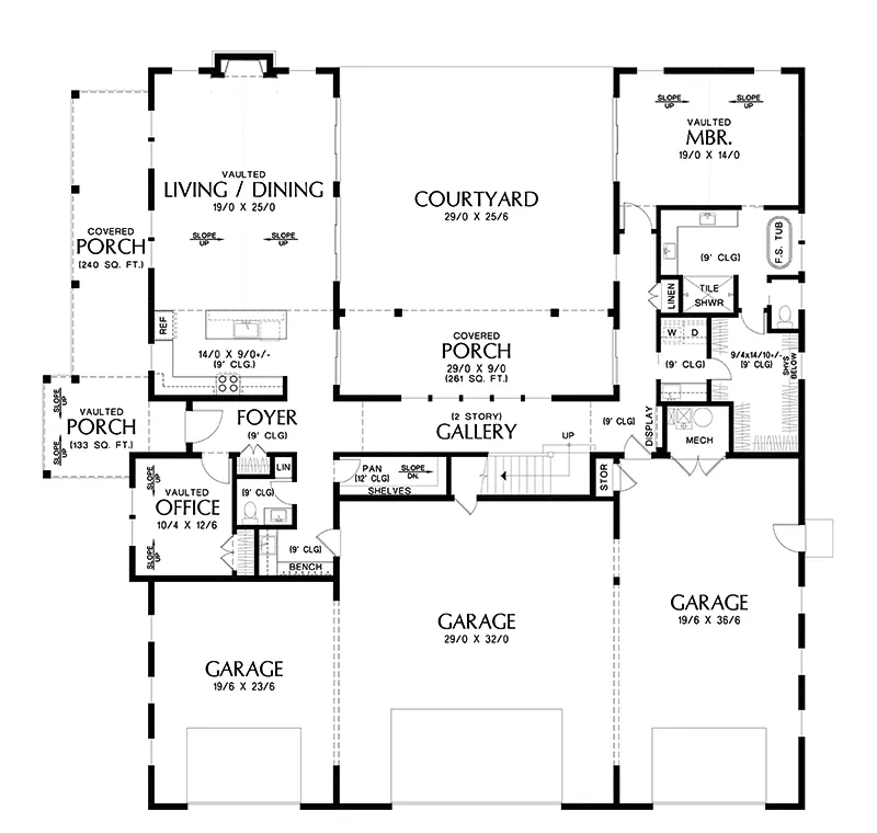 Country House Plan First Floor - 011D-0762 | House Plans and More
