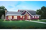 Farmhouse Plan Front of House 011D-0762