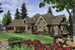 Ranch House Plan Front Image - Cliffwood Trail Lodge Home 011S-0001 - Search House Plans and More