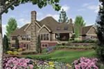 Ranch House Plan Color Image of House - Cliffwood Trail Lodge Home 011S-0001 - Search House Plans and More