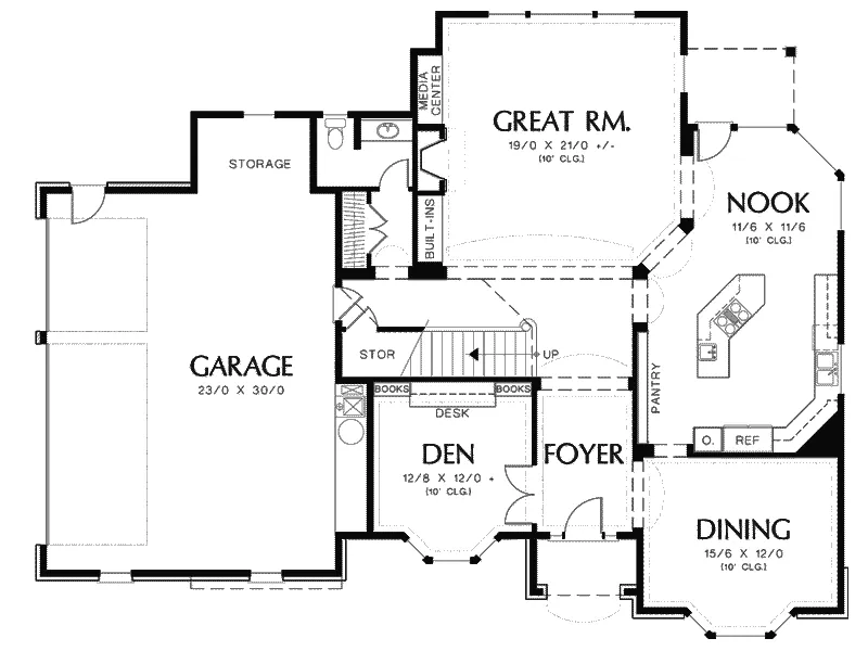 Luxury House Plan First Floor - Castlton European Grandeur Home 011S-0002 - Search House Plans and More