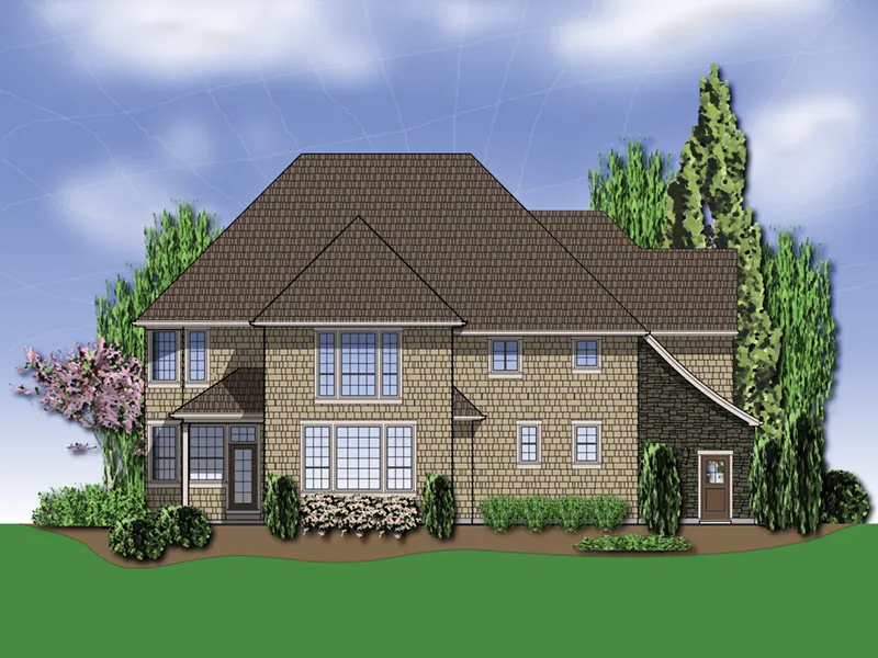 Luxury House Plan Color Image of House - Castlton European Grandeur Home 011S-0002 - Search House Plans and More