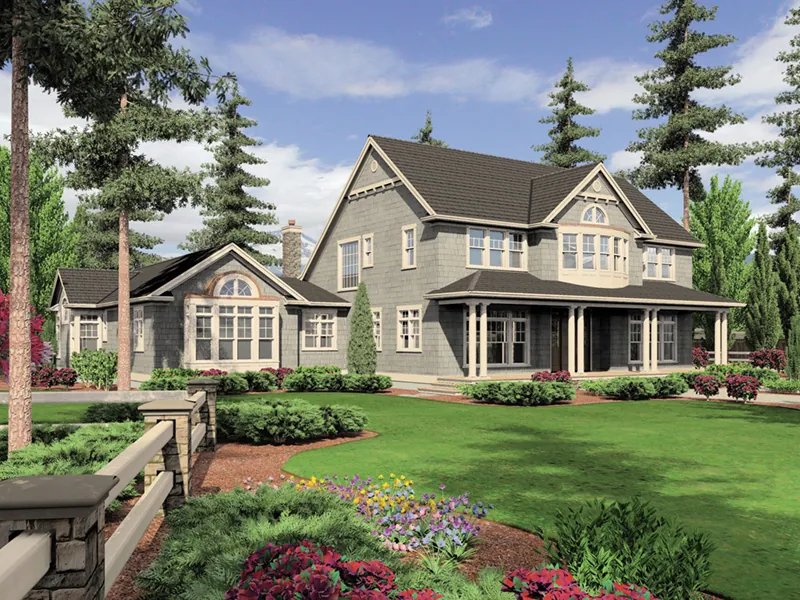 Luxury House Plan Front Image - Catherine Manor Cape Cod Home 011S-0005 - Search House Plans and More
