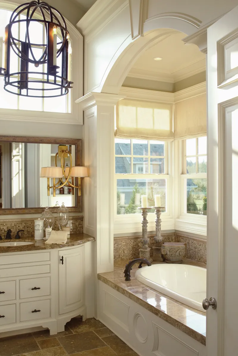 Luxury House Plan Master Bathroom Photo 01 - Catherine Manor Cape Cod Home 011S-0005 - Search House Plans and More