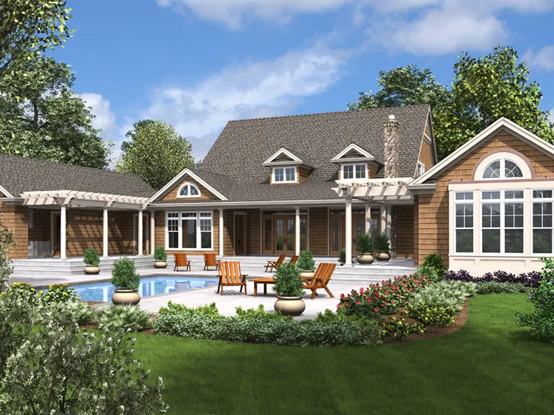 Luxury House Plan Color Image of House - Catherine Manor Cape Cod Home 011S-0005 - Search House Plans and More