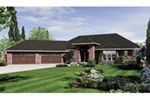 Ranch House Plan Front of House 011S-0007