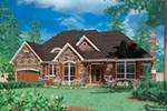 European House Plan Front Image - White River Luxury Home 011S-0012 - Shop House Plans and More
