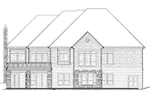 European House Plan Rear Elevation - White River Luxury Home 011S-0012 - Shop House Plans and More