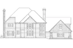 Shingle House Plan Rear Elevation - Sutter Place Craftsman Home 011S-0026 - Shop House Plans and More