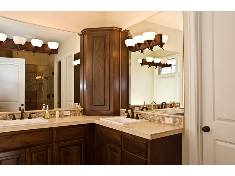European House Plan Bathroom Photo 01 - Antoine Bay Luxury Home 011S-0036 - Search House Plans and More