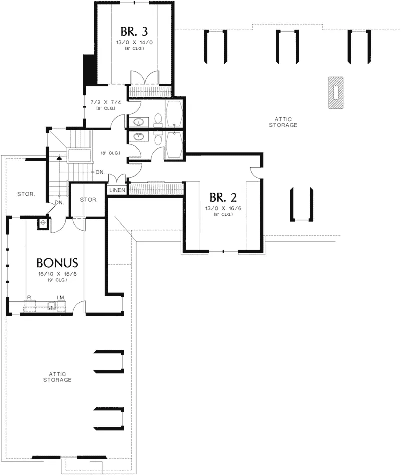 European House Plan Second Floor - Antoine Bay Luxury Home 011S-0036 - Search House Plans and More