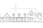 European House Plan Rear Elevation - Antoine Bay Luxury Home 011S-0036 - Search House Plans and More