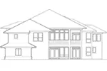 Beach & Coastal House Plan Rear Elevation - 011S-0068 - Shop House Plans and More