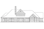 European House Plan Rear Elevation - Reyes Craftsman Home 011S-0073 - Shop House Plans and More