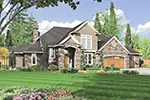 Arts & Crafts House Plan Front Image - Canterra Traditional Home 011S-0074 - Shop House Plans and More